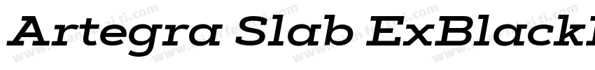 Artegra Slab ExBlackIt字体转换